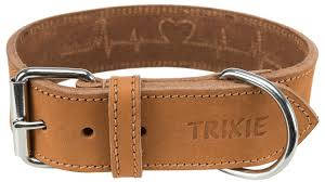 Trixie Rustic - Lederhalsband (braun) für Hunde MEHRERE GRÖSSEN