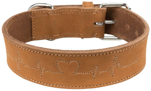 Trixie Rustic - Lederhalsband (braun) für Hunde MEHRERE GRÖSSEN