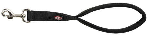 Premium Kurzleine - schwarz (M-XL) 37cm/25mm