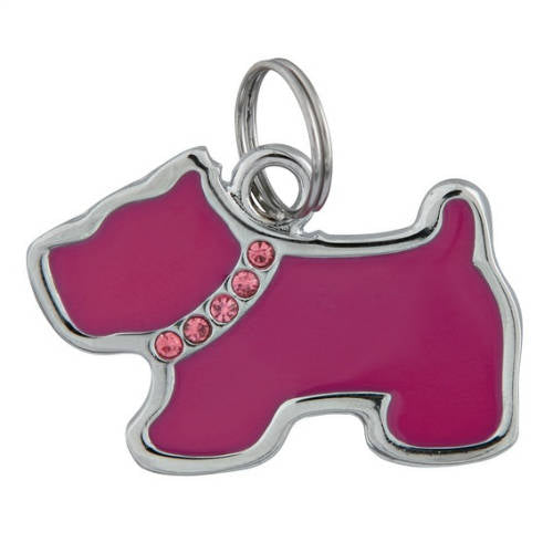 Trixie Fancy ID Tag - Anhänger (Hundemotiv, in mehreren Farben) 3,5x2,5cm
