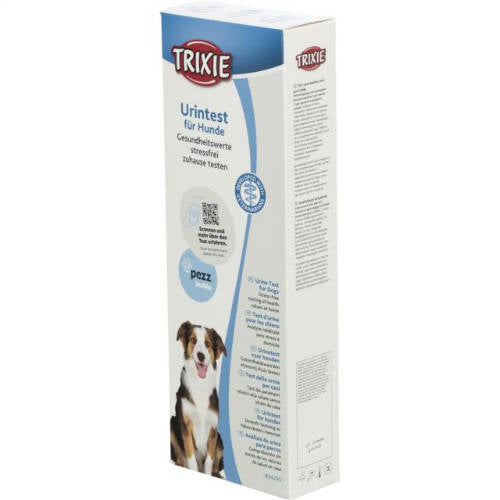 Trixie Urintest (Hämoglobin, Glukose, pH-Wert, Ketone, Protein, Leukozyten, spezifisches Gewicht) für Hunde (9,5cmx27cmx4,3cm)