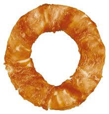 Trixie Denta Fun Chicken Chewing Rings - Leckerli (Huhn, Rinderhaut) Ø20cm (225g)