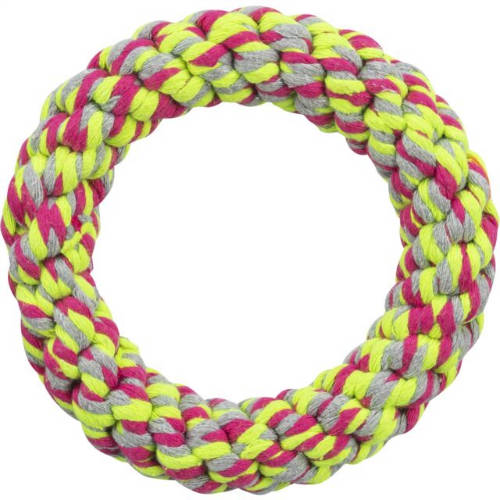 Trixe Rope Ring - Spielzeug (Seilring, Beißring) für Hunde (Ø14cm)