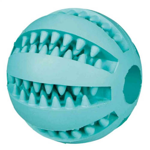 Trixie Denta Fun Ball - Spielzeug (Zahnreinigung, Mentholball) für Hunde (Ø7cm)