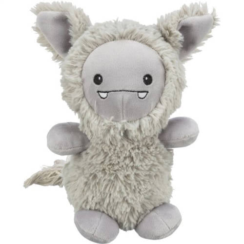 Trixie Monster zum Reinseilen - Spielzeug (pelzig, grau) für Hunde (32cm)