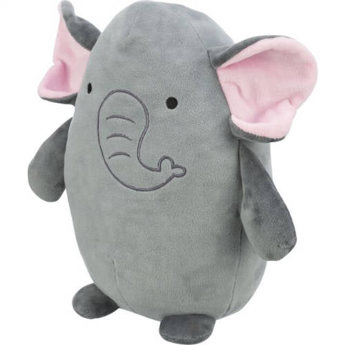 Trixie Elefantenspielzeug mit Memory-Effekt – Spielzeug (Elefant) für Hunde (27cm)