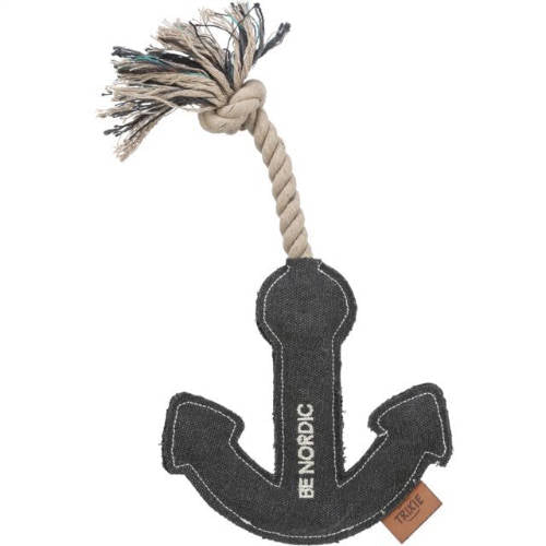 Trixie BE NORDIC Anker am Seil - Spielzeug (Anker, mit Seil) für Hunde (30cm)