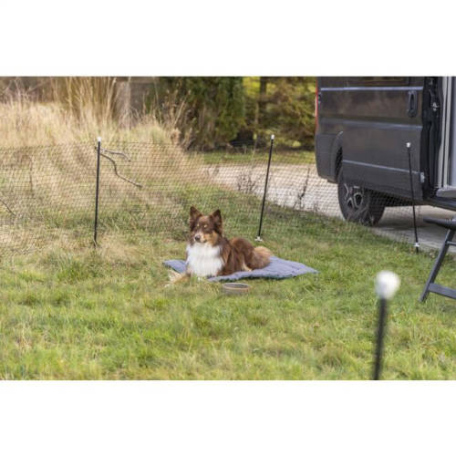Trixie Mobiler Zaun für Hunde (15 m Zaun/10 Stangen)