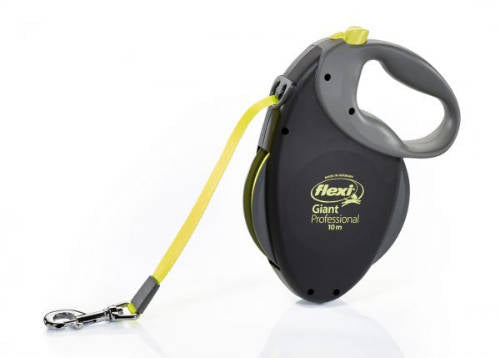 Flexi Giant Professional (neon, schwarz) - Automatikleine mit Band (10m)