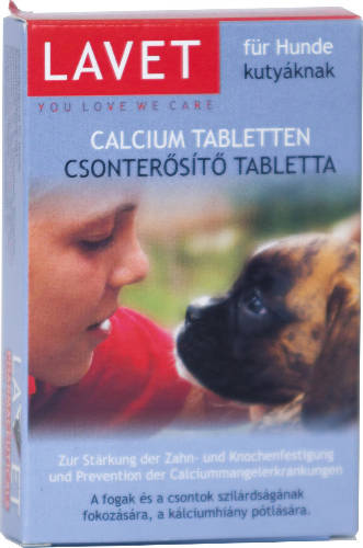 Lavet Calcium Tabletten - Vitaminpräparat (Knochenstärkung) für Hunde 50g/50Stk. Tabl.