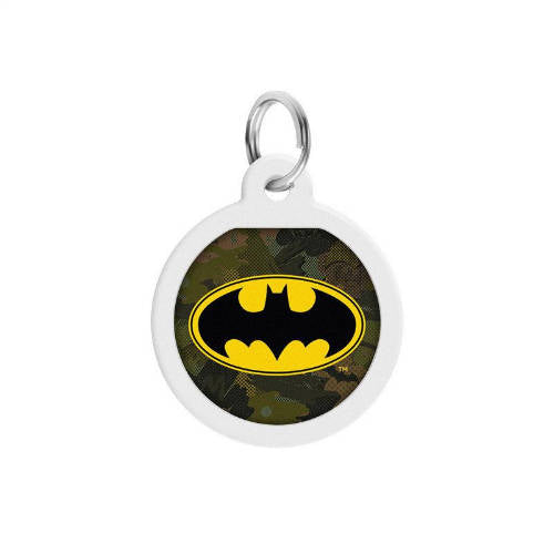 WAUDOG Smart ID QR - Tag (Batman/grünes Muster, QR-Code) für Kleintiere (Ø25mm)