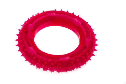 Comfy Mint Dental Ring - Spielzeug (Zahnreinigung) für Hunde (13x3cm) rosa