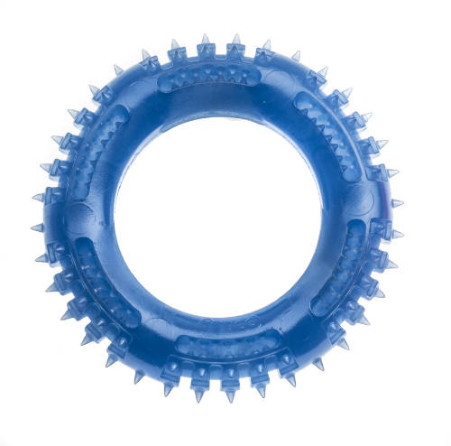 Comfy Mint Dental Ring - Spielzeug (Zahnreinigung) für Hunde (13x3cm) blau