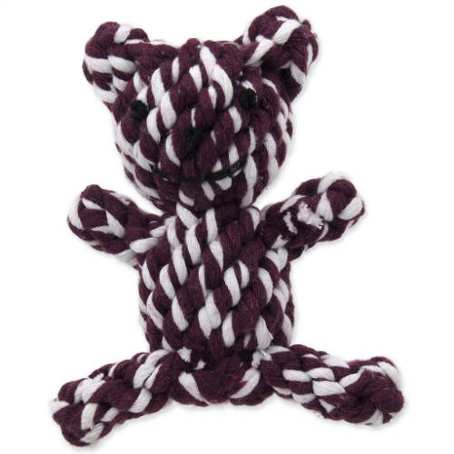 ReptiPlnet Bear Baumwollseilspielzeug - Spielzeug (Kauseil, Bärenform) für Hunde (13cm)