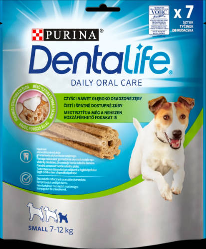Purina Dentalife Small (7-12kg) - Leckerli (Huhn) für Hunde (7Stk./115g)