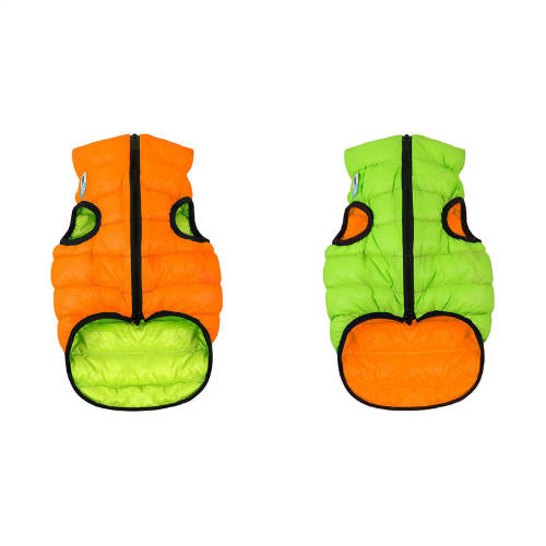 AiryVest Hundekleidung wendbar orange-grün MEHRERE GRÖSSEN