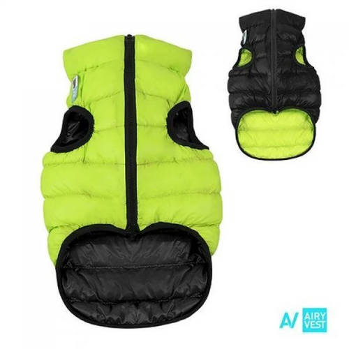 AiryVest Wende-Hundeanzug grün-schwarz MEHRERE GRÖSSEN
