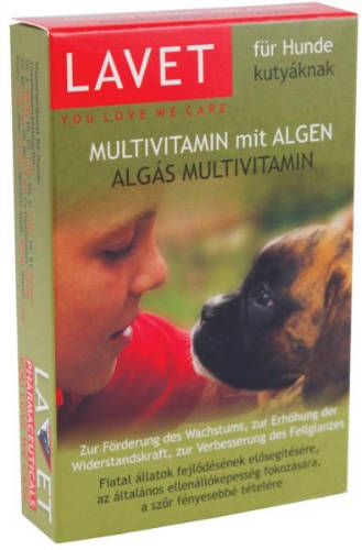 Lavet Multivitamin Mit Algen - Vitaminpräparat (Alge) für Hunde 40g/50Stk. Tabl.