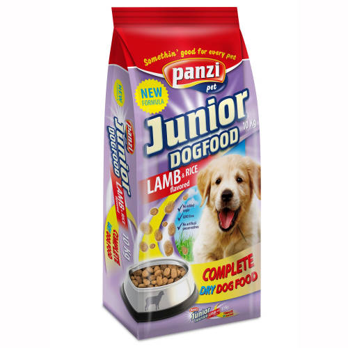 Panzi Regular Junior (Lamm, Reis) Trockenfutter - Für Welpen IN MEHREREN GRÖSSEN