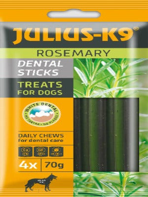 JULIUS K-9 Dental Sticks - Leckerli (mit Rosmarin) für Hunde (70g)