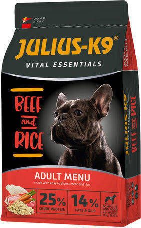 Julius K9 (Rind, Reis) Trockenfutter - Für erwachsene Hunde (3kg)
