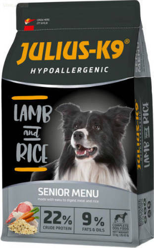 Julius K9 Hypoallergenic Senior/Light (Lamm, Reis) Trockenfutter - Für ältere und/oder übergewichtige Hunde IN MEHREREN GRÖSSEN