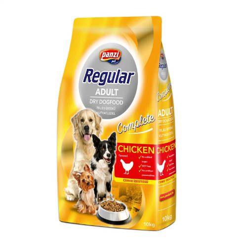 Panzi Regular Trockenfutter IN MEHREREN GESCHMACKSRICHTUNGEN - Für ausgewachsene Hunde (10kg)