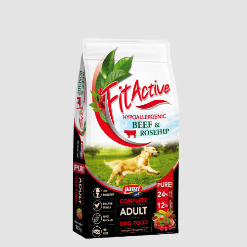 FitActive PURE Hypoallergenes Trockenfutter IN VERSCHIEDENEN GESCHMACKSRICHTUNGEN – für ausgewachsene Hunde (12kg)