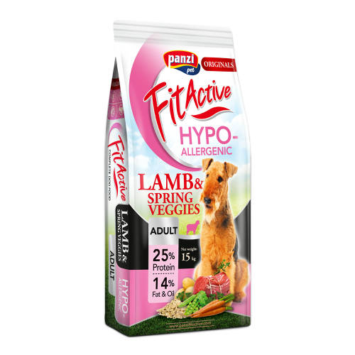 FitActive ORIGINALS PUPPY&amp;JUNIOR HYPOALLERGENES Lamm&amp;Frühlingsgemüse (15 kg) - FÜR MEHRERE ALTERSGRUPPEN