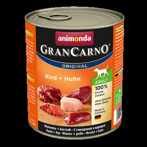 Animonda GranCarno Nassfutter - Für ausgewachsene Hunde (800g) IN MEHR GESCHMACKSRICHTUNGEN