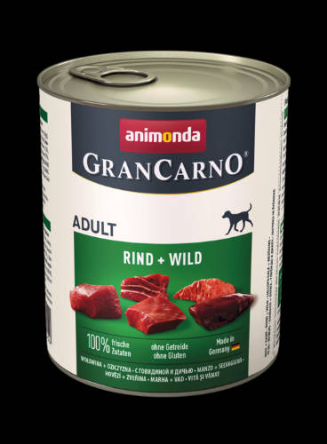 Animonda GranCarno Nassfutter - Für ausgewachsene Hunde (800g) IN MEHR GESCHMACKSRICHTUNGEN
