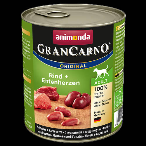 Animonda GranCarno Nassfutter - Für ausgewachsene Hunde (800g) IN MEHR GESCHMACKSRICHTUNGEN