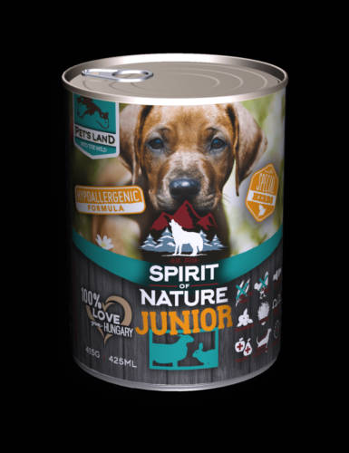 Spirit of Nature (CRT) Hypoallergenes Hundefutter in Dosen (Lamm, Kaninchen) JUNIOR 415g