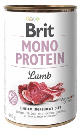 Brit Monoprotein konzerv 400g TÖBB ÍZBEN (Csak hússal)
