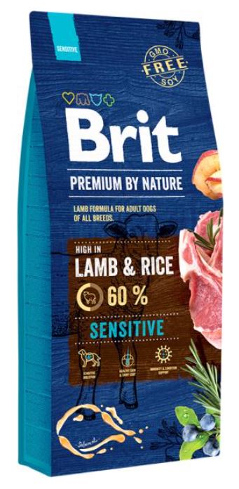 Brit Premium Sensitive Lamm-Reis Trockenfutter 15kg