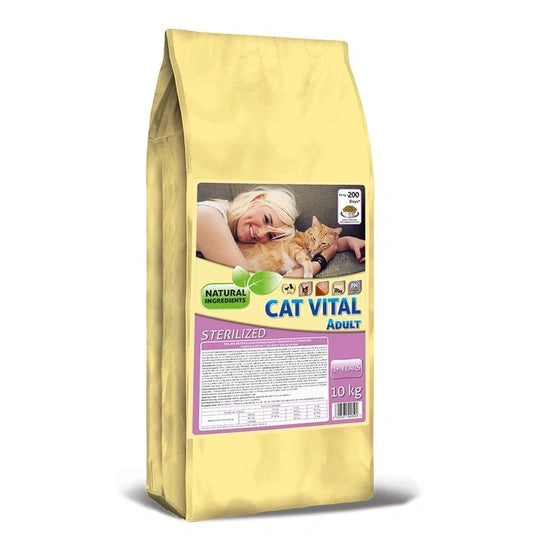 Cat Vital 10kg Macska Szárazeledel TÖBB ÍZ ÉS KIVITEL