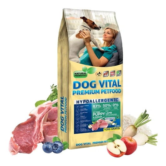 Dog Vital Hipoallergén Puppy&Junior Bárány&Áfonya 12kg