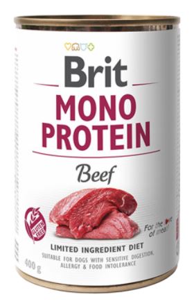 Brit Monoprotein konzerv 400g TÖBB ÍZBEN (Csak hússal)