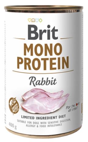 Brit Monoprotein konzerv 400g TÖBB ÍZBEN (Csak hússal)