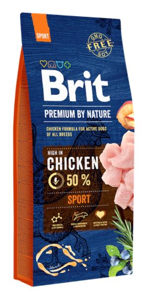 Brit Premium Sport Trockenfutter für Hunde 15kg