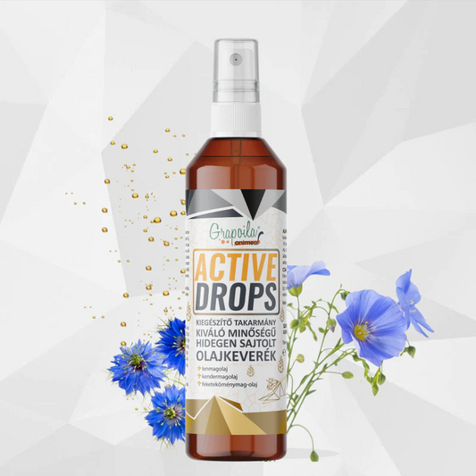 ACTIVE DROPS Leinsamen-, Hanfsamen- und Schwarzkümmelölmischung – 100 % kaltgepresster, natürlicher Energieschub