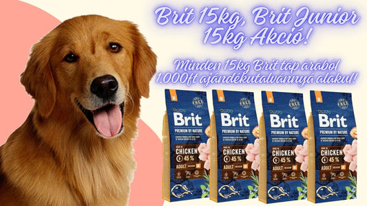 Brit, Brit Junior 15kg AKCIÓ PLUSZ AJÁNDÉKUTALVÁNY!