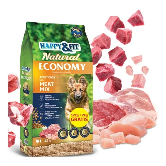 Happy&Fit Natural Economy 12+2kg TÖBB ÍZBEN