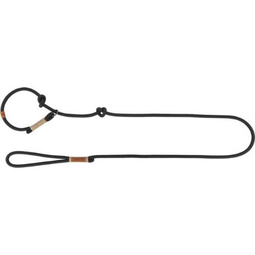 Trixie Be Nordic - Retrieverleine aus geflochtenem Seil (schwarz/sand) MEHRERE GRÖSSEN